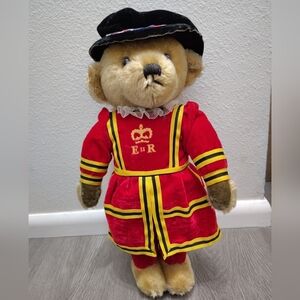 Vtg Harrods Exclusive Merrythought Royal Beefeater Teddy Bear Made In England